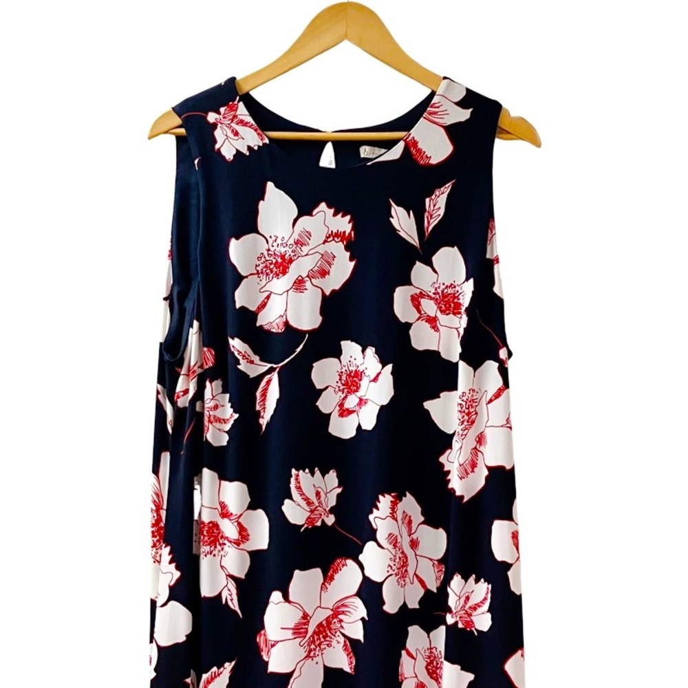 Coastal Summer Cruisewear Floral Womens Dress SZ 20 Old Money Fairycore Flowy - Picture 3 of 9